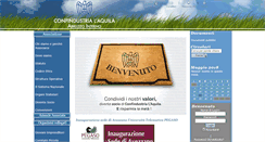 Desktop Screenshot of confindustria.aq.it