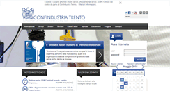 Desktop Screenshot of confindustria.tn.it