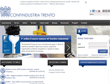 Tablet Screenshot of confindustria.tn.it