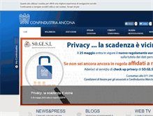 Tablet Screenshot of confindustria.an.it